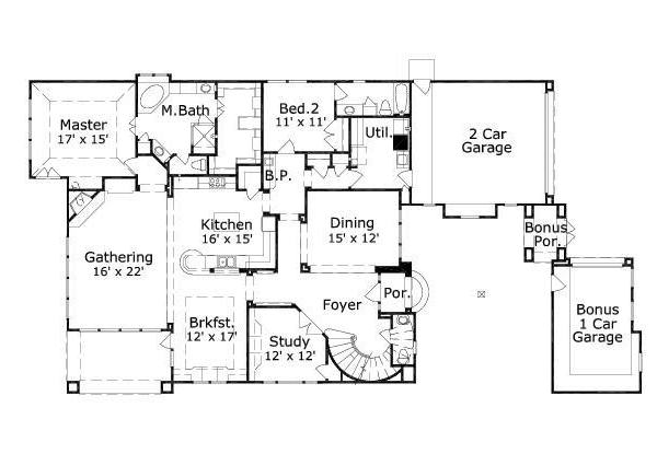 main floor house blueprint