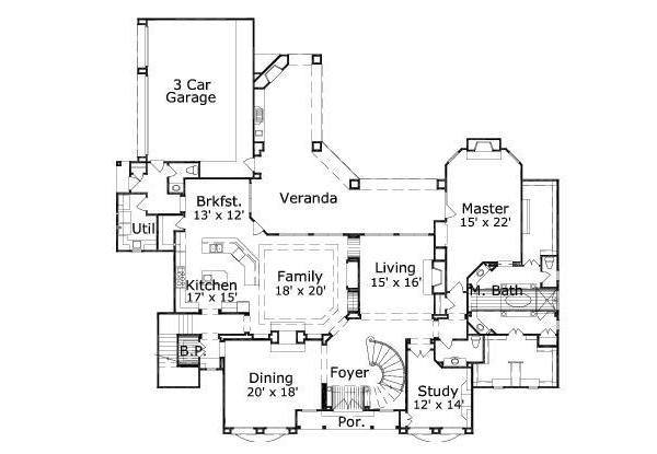 main floor house blueprint