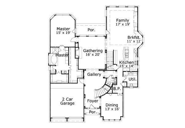 main floor house blueprint