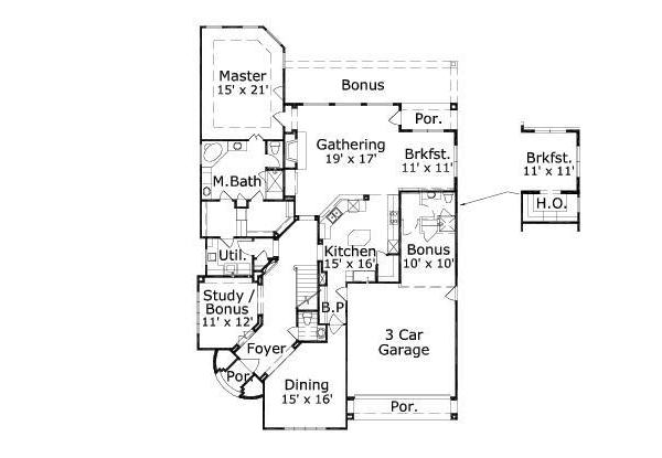 main floor house blueprint