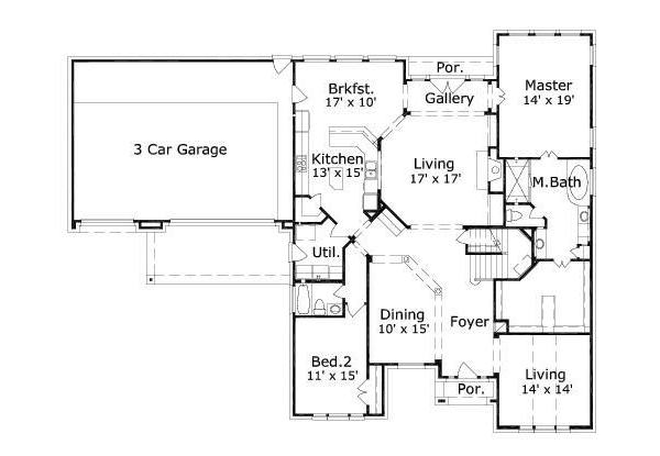 main floor house blueprint