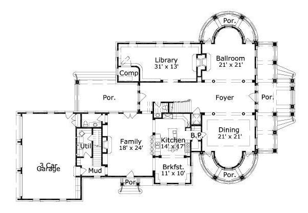 main floor house blueprint