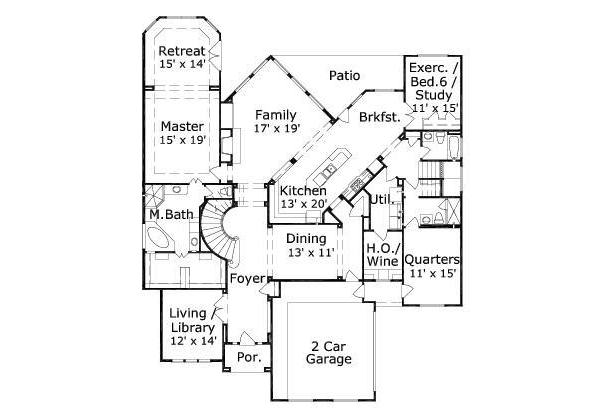 main floor house blueprint