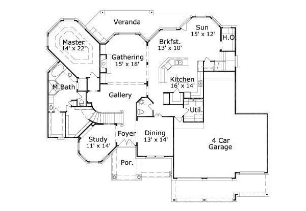 main floor house blueprint