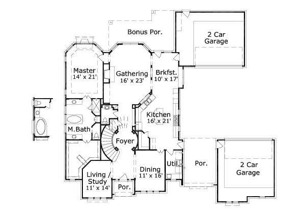 main floor house blueprint