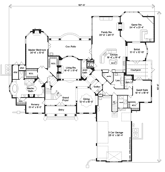 main floor house blueprint