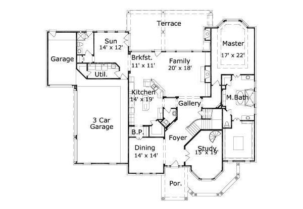 main floor house blueprint