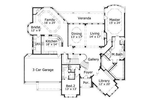 main floor house blueprint