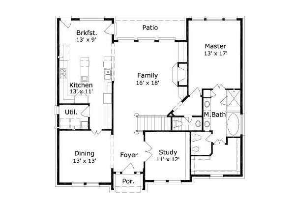 main floor house blueprint