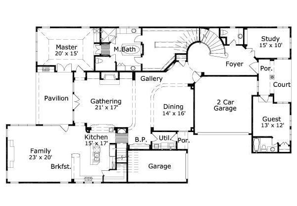 main floor house blueprint