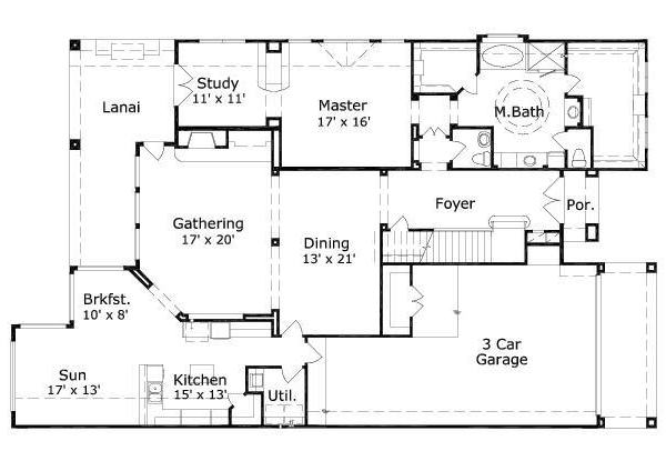 main floor house blueprint