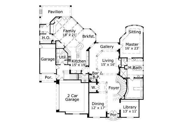 main floor house blueprint