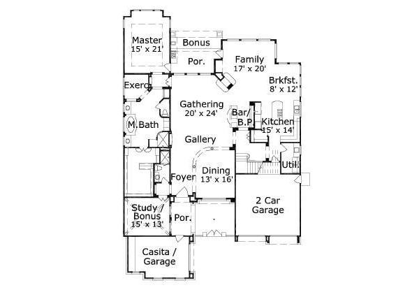 main floor house blueprint