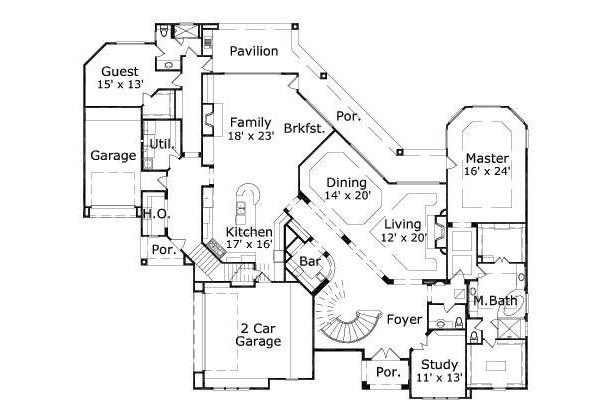 main floor house blueprint