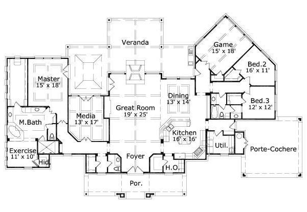 main floor house blueprint