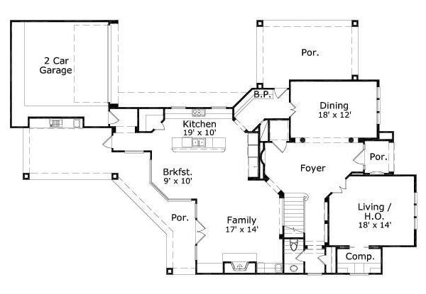 main floor house blueprint