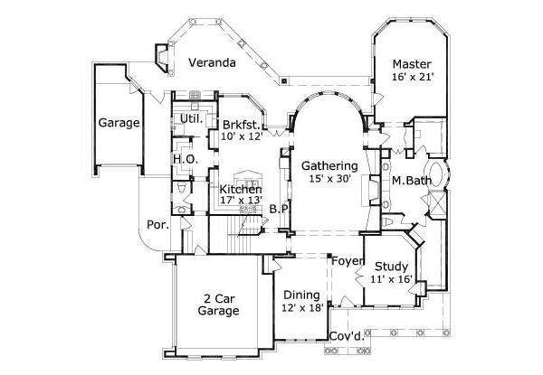 main floor house blueprint
