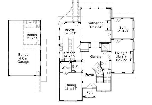 main floor house blueprint