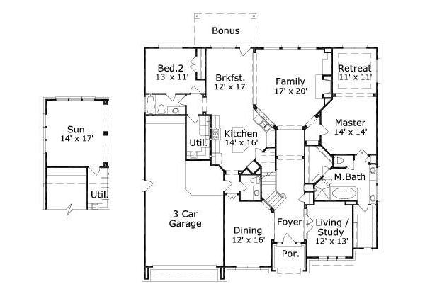 main floor house blueprint