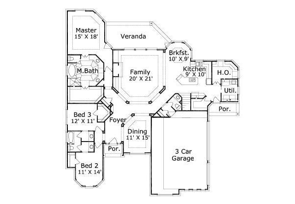 main floor house blueprint