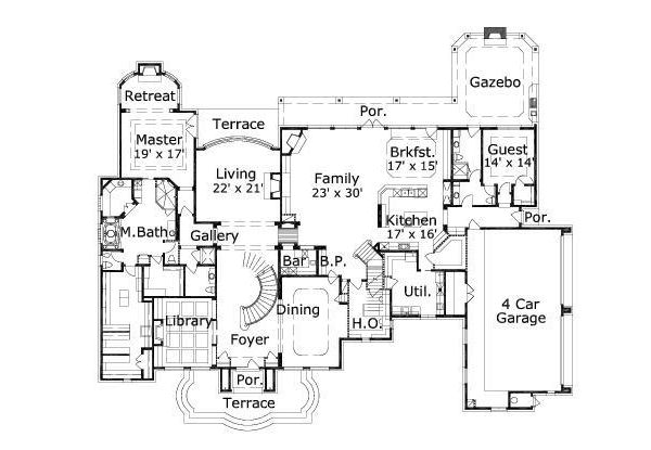 main floor house blueprint
