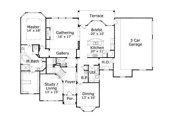 main floor house blueprint