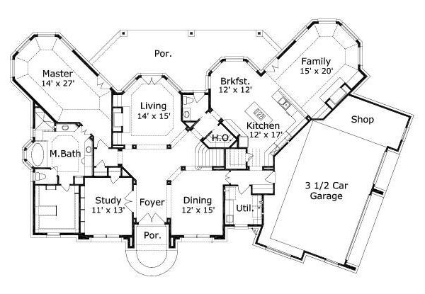 main floor house blueprint