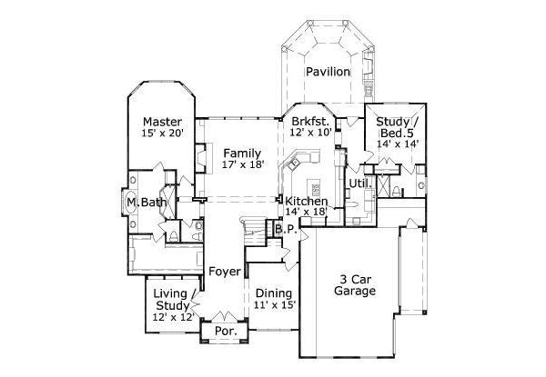 main floor house blueprint