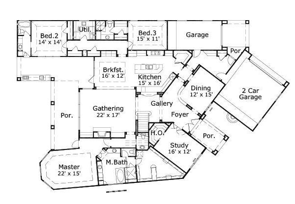 main floor house blueprint