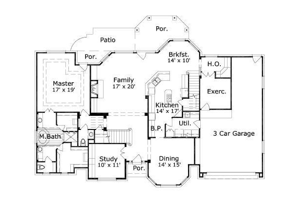 main floor house blueprint
