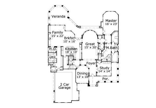 main floor house blueprint