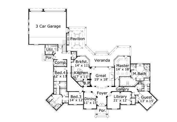 main floor house blueprint