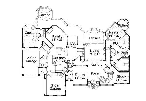 main floor house blueprint