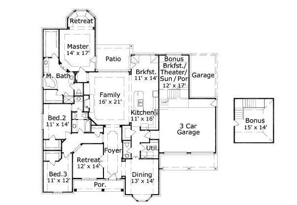 main floor house blueprint