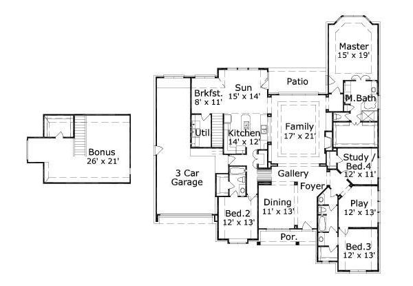 main floor house blueprint