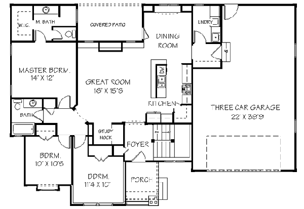 main floor house blueprint