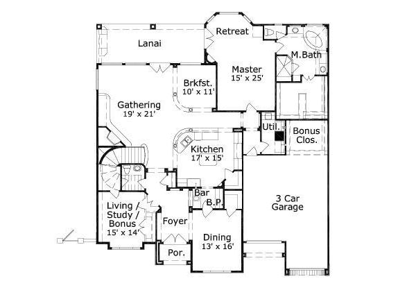 main floor house blueprint