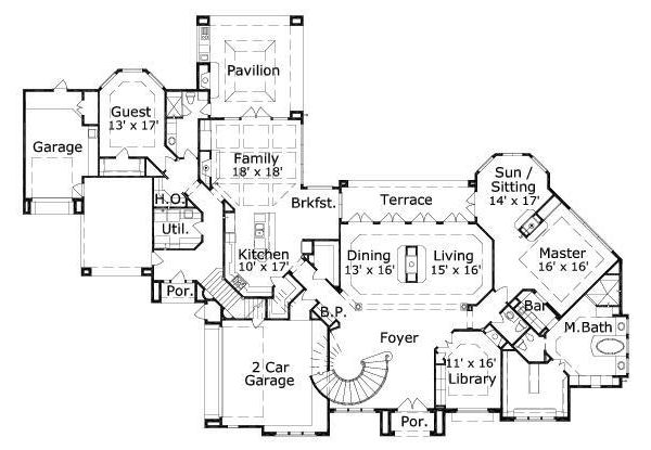 main floor house blueprint
