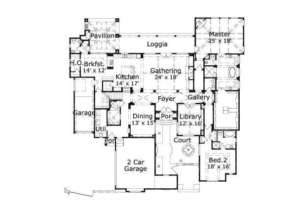main floor house blueprint