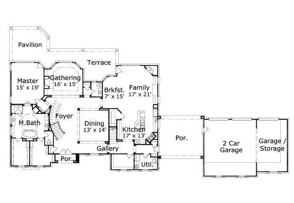 main floor house blueprint