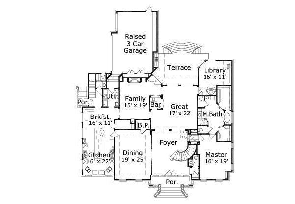 main floor house blueprint