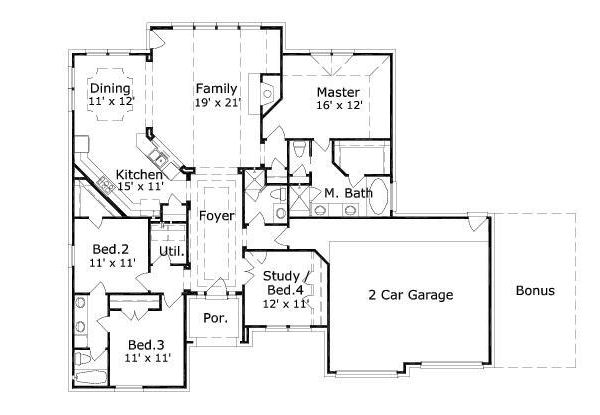 main floor house blueprint
