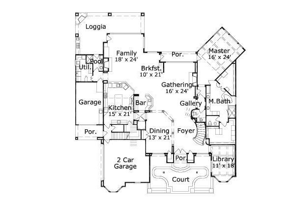 main floor house blueprint