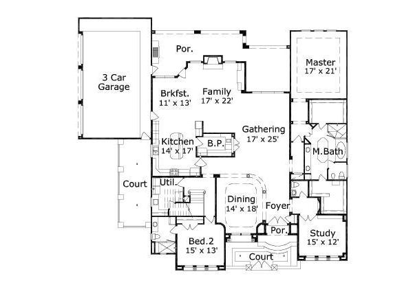 main floor house blueprint