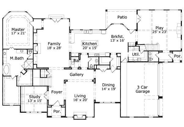main floor house blueprint