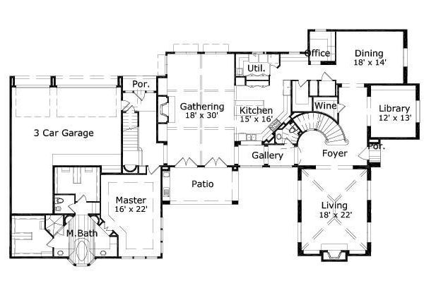 main floor house blueprint