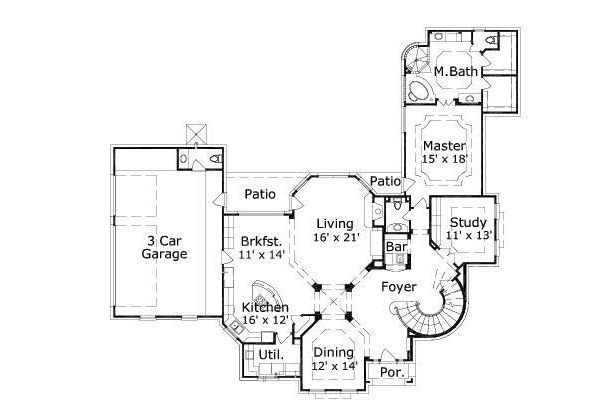 main floor house blueprint