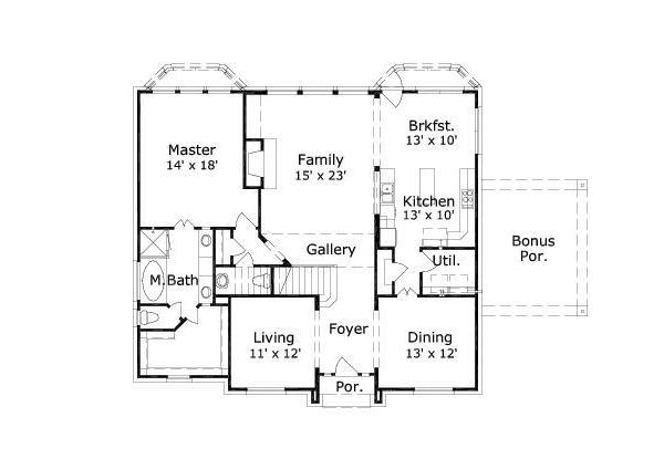 main floor house blueprint