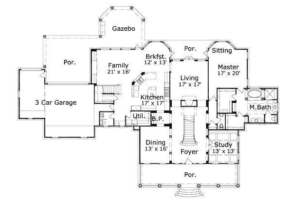 main floor house blueprint