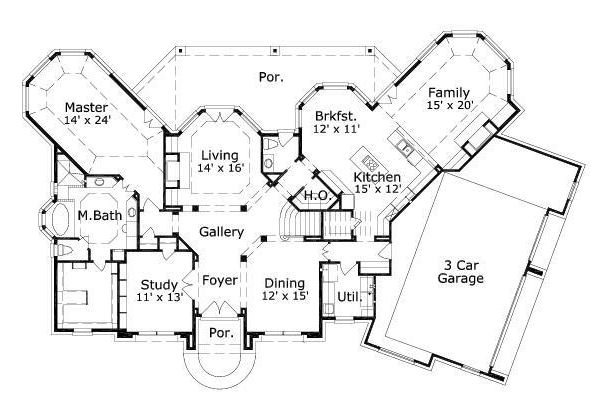 main floor house blueprint